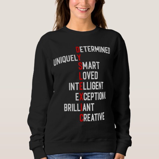 Definitie van dyslexie Bewustheid Interventionist Trui (Voorkant)