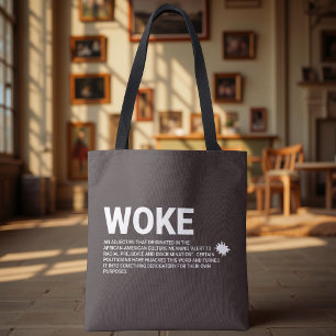 Definitie van echte woke tote bag