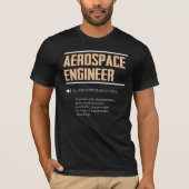 Definitie van een Aerospace Engineer Gift Idea T-shirt (Voorkant)