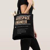 Definitie van een Aerospace Engineer Gift Idea Tote Bag (Dichtbij)