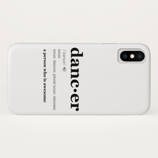 Definitie van een danser Case-Mate iPhone case (Achterkant (horizontaal))