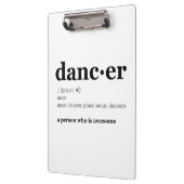 Definitie van een danser klembord (Links)