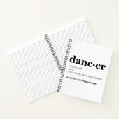 Definitie van een danser notitieboek (Binnen)