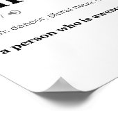 Definitie van een danser poster (Hoek)