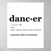 Definitie van een danser poster (Voorkant)