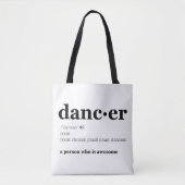 Definitie van een danser tote bag (Voorkant)