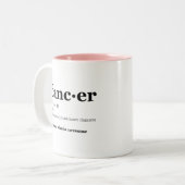 Definitie van een danser tweekleurige koffiemok (Voorkant links)