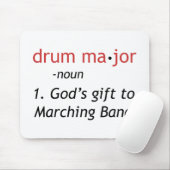 Definitie van een Drum Major Muismat (Met muis)