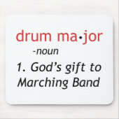 Definitie van een Drum Major Muismat (Voorkant)