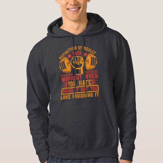Definitie van een echt goede training - Grappige s Hoodie (Voorkant)
