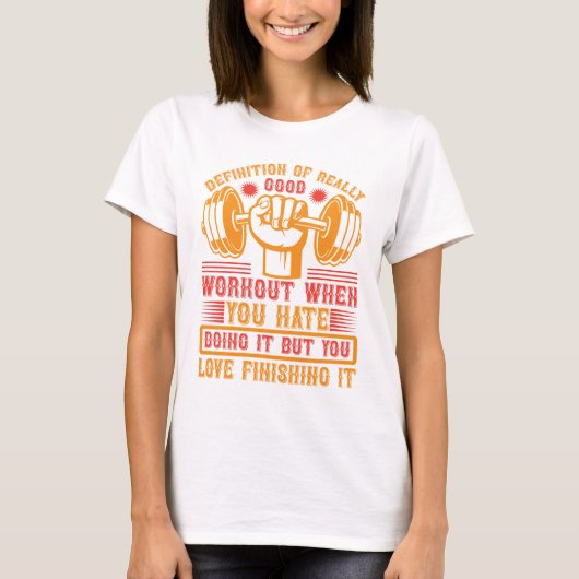 Definitie van een echt goede training – Grappige s T-shirt (Voorkant)