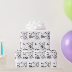 Definitie van een hond cadeaupapier