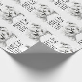 Definitie van een hond cadeaupapier (Hoek)