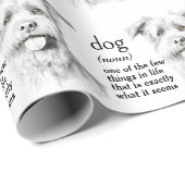 Definitie van een hond cadeaupapier (Rol Hoek)