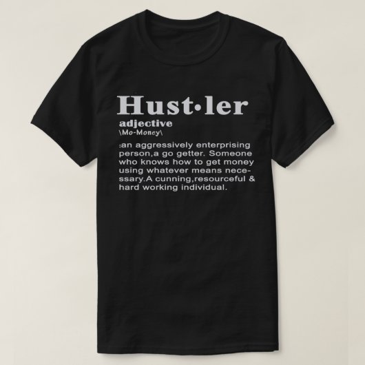 Definitie van een Hustler Essential T-Shirt (Design voorkant)