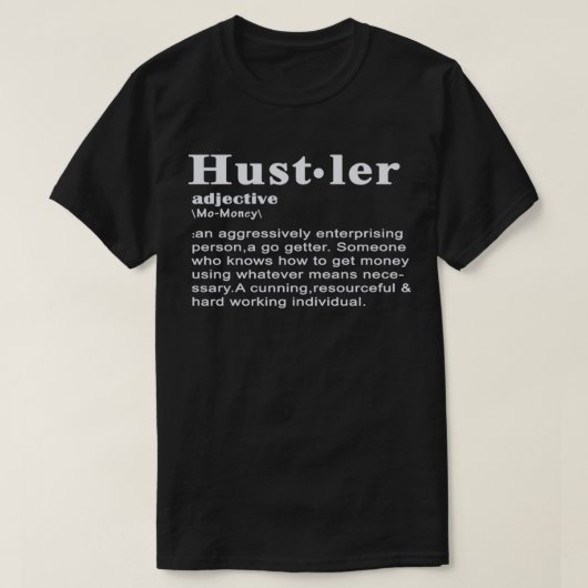 Definitie van een Hustler Essential T-Shirt (Design voorkant)