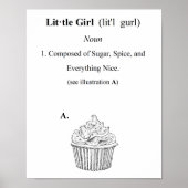 Definitie van een klein meisje poster (Voorkant)