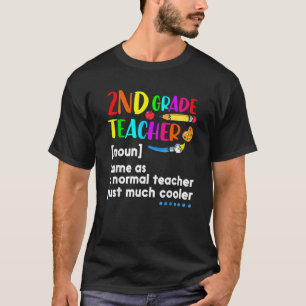 Definitie van een leraar 2e klas Terug naar school T-shirt