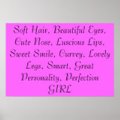 Definitie van een meisje poster (Voorkant)