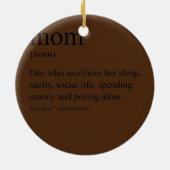 Definitie van een moeder keramisch ornament (Achterkant)