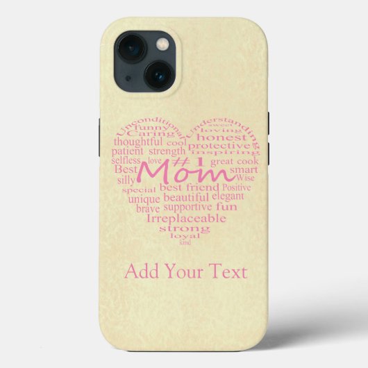 Definitie van een overzicht van moeder en hart doo Case-Mate iPhone case (Achterkant)