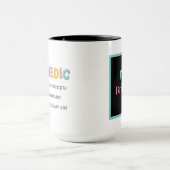 Definitie van een Paramedic add monogram Mok (Midden)