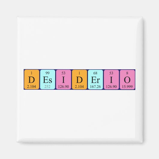 Definitie van een periodiek systeem met de naam ma magneet (Voorkant)