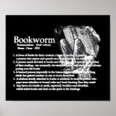 Definitie van een Poster met boekworm (Voorkant)