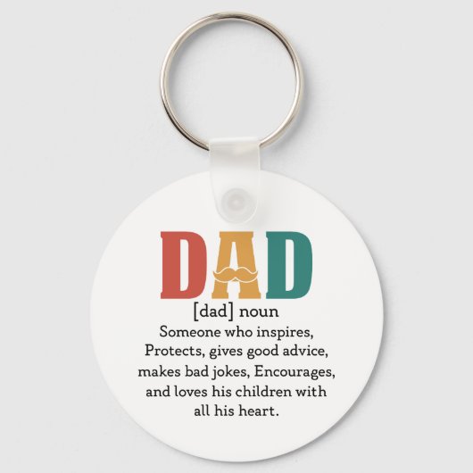 Definitie van een vader sleutelhanger (Voorkant)