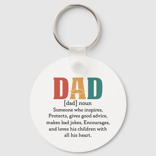 Definitie van een vader sleutelhanger (Achterkant)