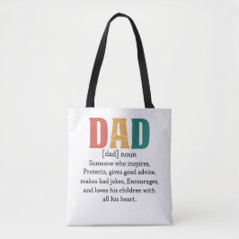 Definitie van een vader tote bag