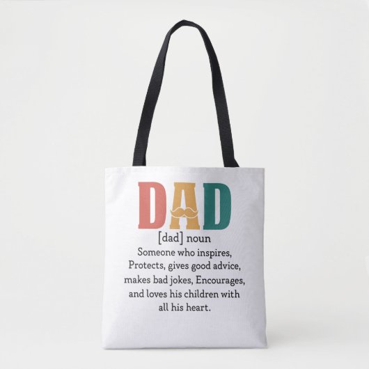 Definitie van een vader tote bag (Voorkant)