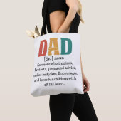 Definitie van een vader tote bag (Dichtbij)