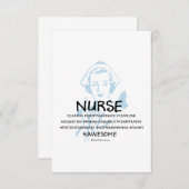 Definitie van een Verpleegkundige Afstuderen Aanko Aankondiging (Voorkant / Achterkant)