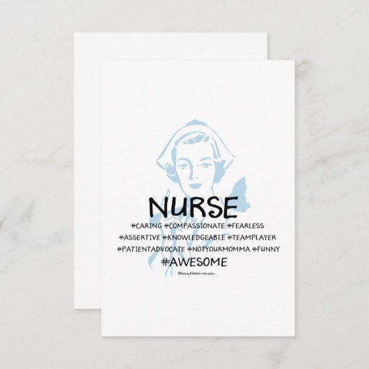 Definitie van een Verpleegkundige Afstuderen Aanko Aankondiging (Voorkant / Achterkant)