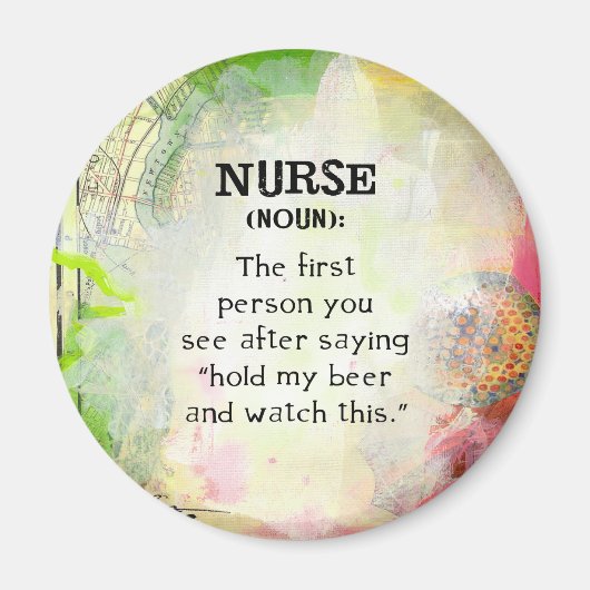 Definitie van een verpleegster magneet (Voorkant)