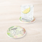 Definitie van een verpleegster zandsteen onderzetter (Zijkant)