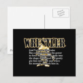 Definitie van een Wrestler Briefkaart (Voorkant / Achterkant)