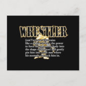 Definitie van een Wrestler Briefkaart (Voorkant)