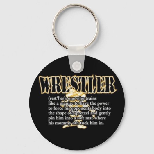 Definitie van een Wrestler Sleutelhanger (Voorkant)
