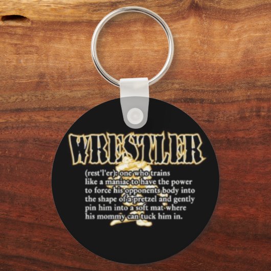 Definitie van een Wrestler Sleutelhanger (Voorkant)