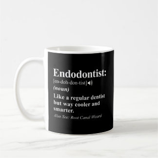 Definitie van endodontist koffiemok