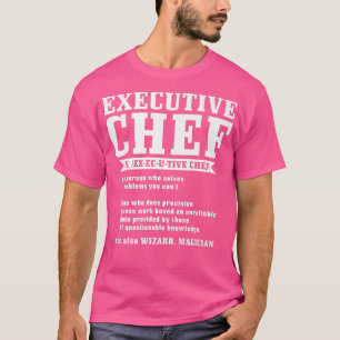 Definitie van Executive Chef Funny Chef Koken Koke T-shirt