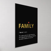 Definitie van FAMILIE minimaal zwart goud Folie Afdrukken (Laagn)
