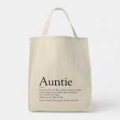 Definitie van favoriete tante tote bag (Achterkant)
