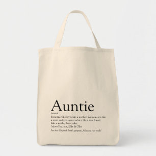Definitie van favoriete tante tote bag