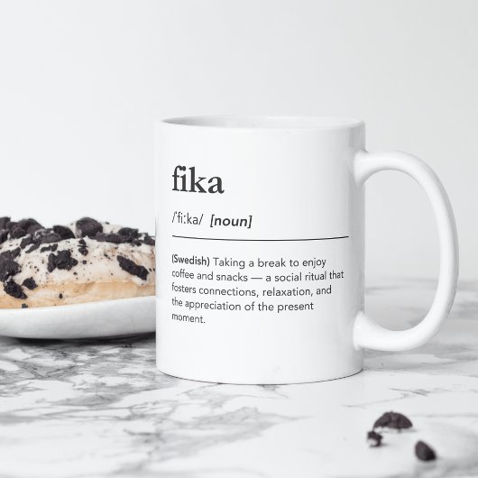 Definitie van FIKA Zweedse koffie break woordenboe Koffiemok