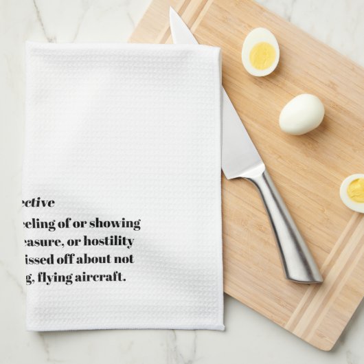 Definitie van flenzen  theedoek (Quarter Fold)