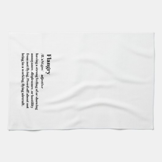 Definitie van flenzen theedoek (Horizontaal)