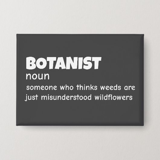 Definitie van Flora-onderzoeker Button (Voorkant)